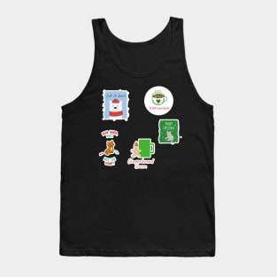 Christmas Holiday Sticker Pack Tank Top